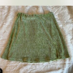 Princess Polly Light Green A-Line Skirt